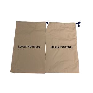 Set of 2 Louis Vuitton Dust Bag for Shoes w/ Blue Draw String Approx 20X12